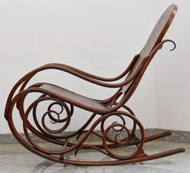 Jugendstil Schaukelstuhl Kohn Schaukelfauteuil Bugholz Moebel