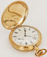 Elgin vergoldete Jugendstil Taschenuhr