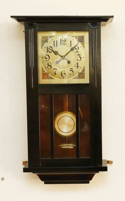 Jugendstil Pendeluhr antike Wanduhr