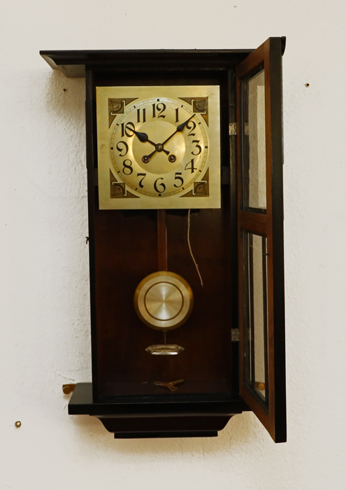 Jugendstil Pendeluhr antike Wanduhr