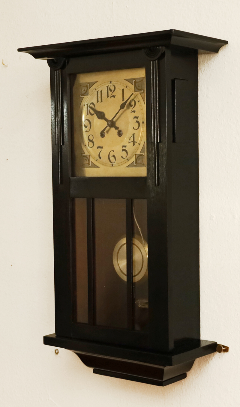Jugendstil Pendeluhr antike Wanduhr