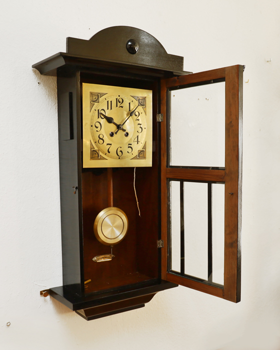 Jugendstil Pendeluhr antike Wanduhr