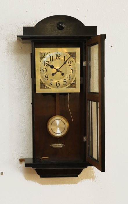 Jugendstil Pendeluhr antike Wanduhr