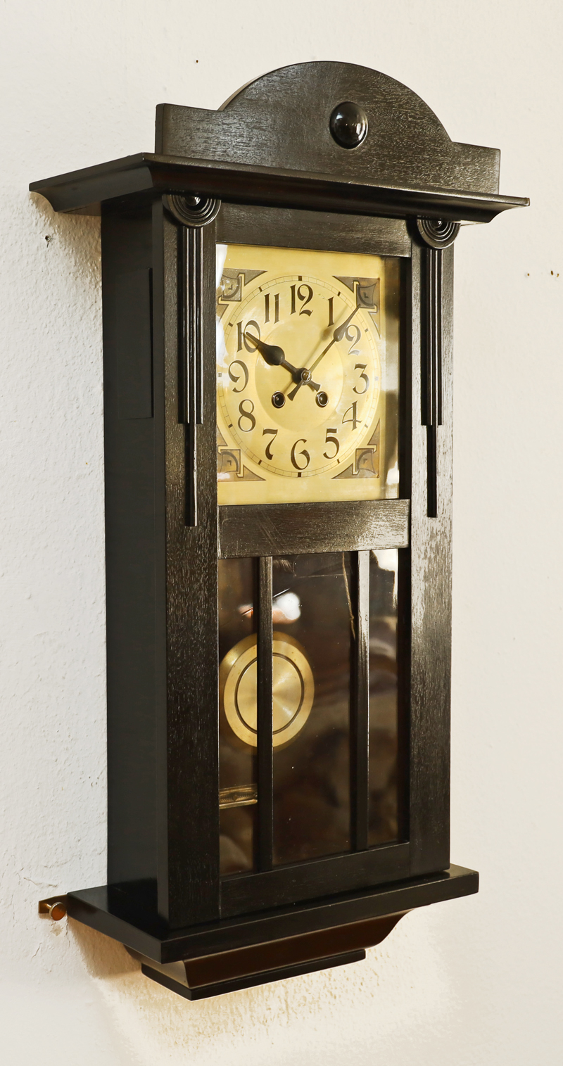 Jugendstil Pendeluhr antike Wanduhr