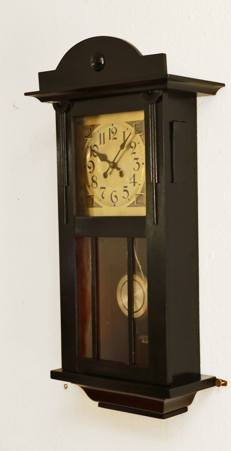 Jugendstil Pendeluhr antike Wanduhr
