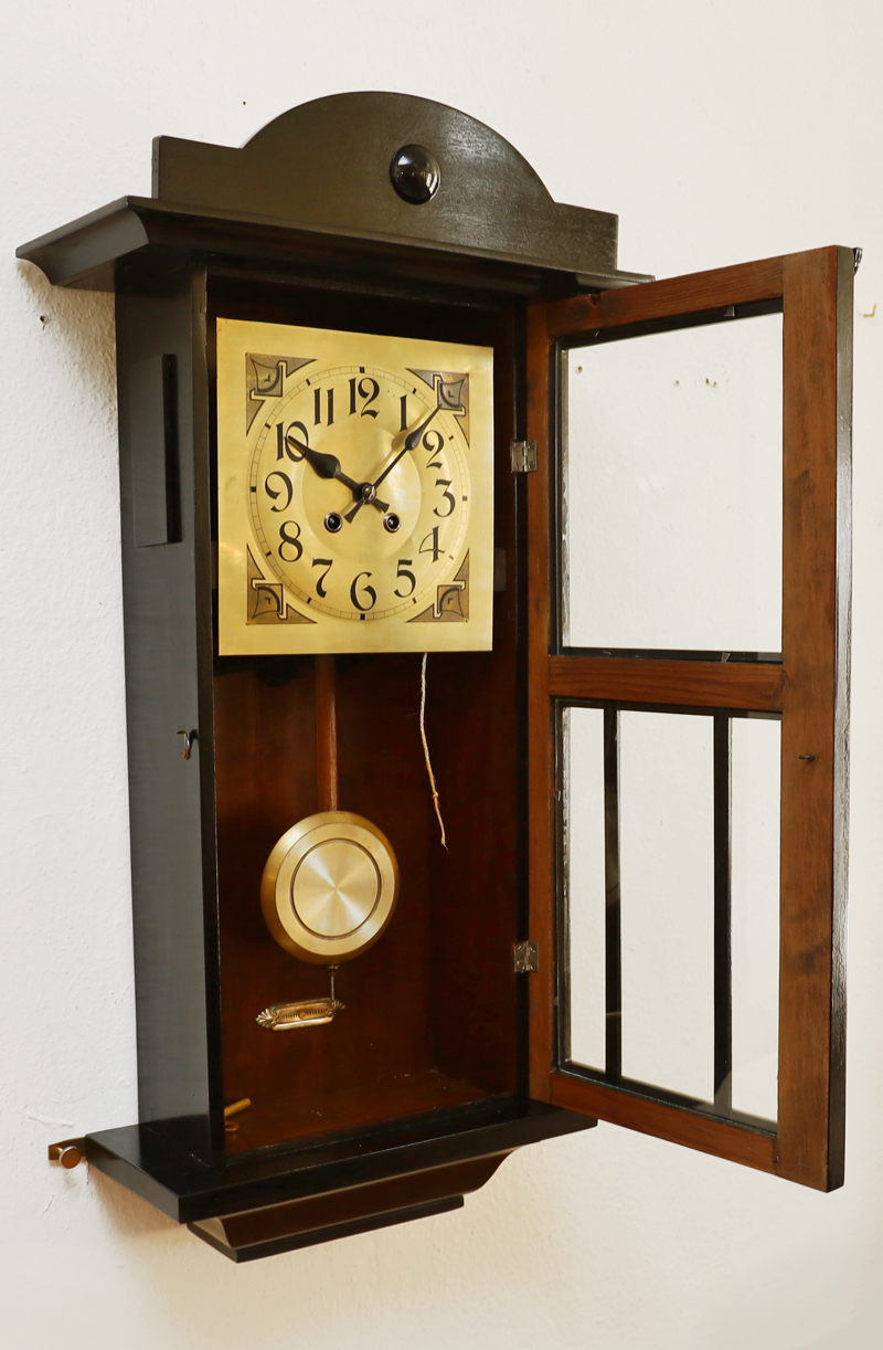 Jugendstil Pendeluhr antike Wanduhr