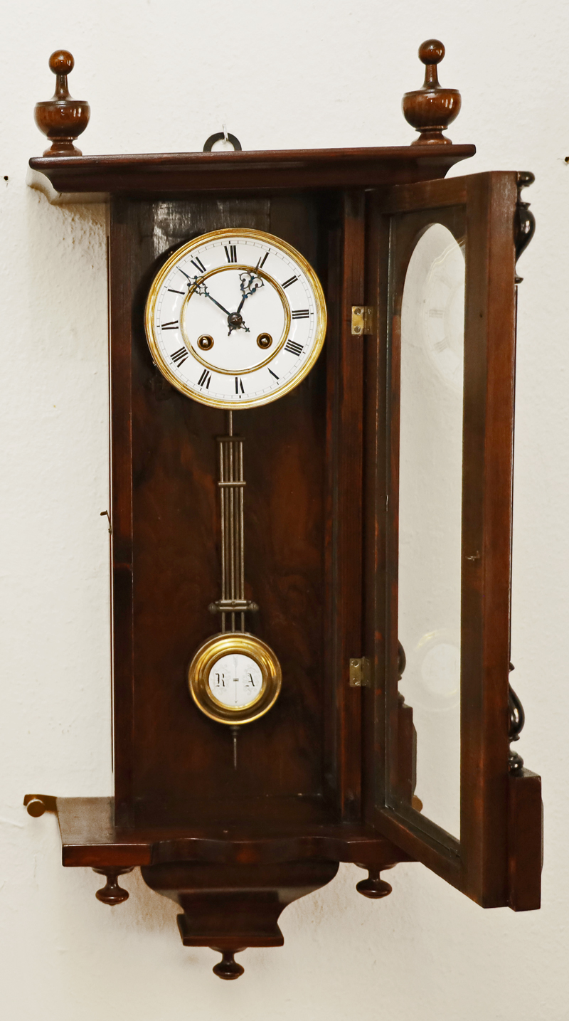 Historismus Pendeluhr antike altdeutsche Wanduhr