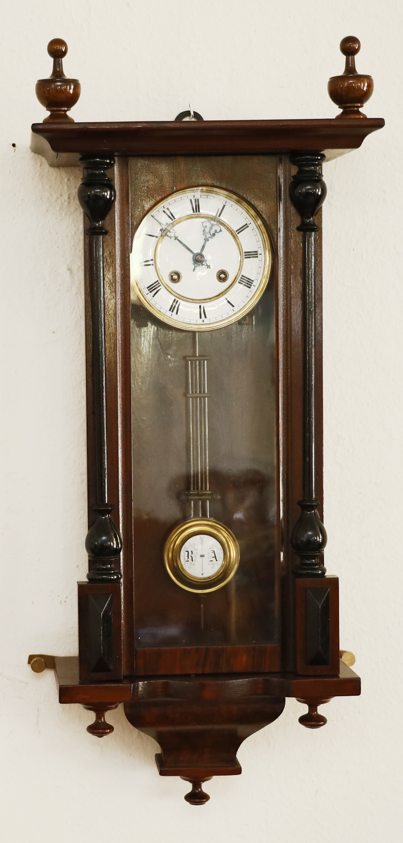 Historismus Pendeluhr antike altdeutsche Wanduhr