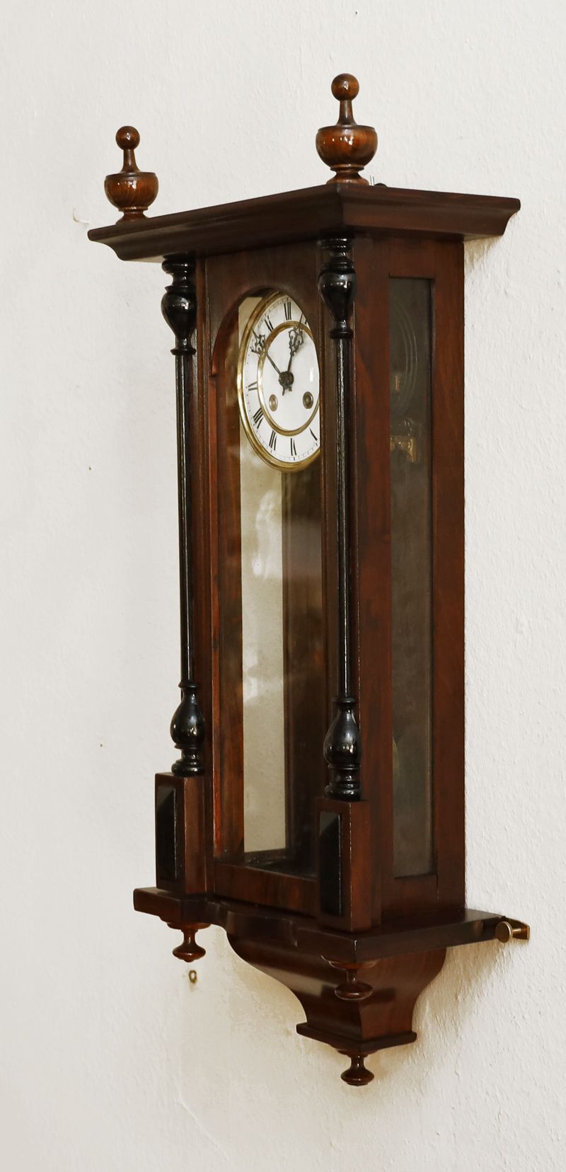 Historismus Pendeluhr antike altdeutsche Wanduhr