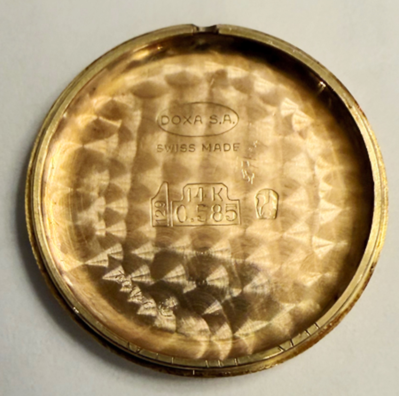 Goldene Doxa Damen Armbanduhr 