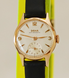 Goldene Doxa Damen Armbanduhr 