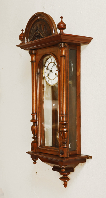 Historismus Pendeluhr altdeutsche antike Wanduhr