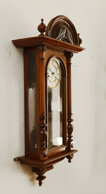 Historismus Pendeluhr altdeutsche antike Wanduhr
