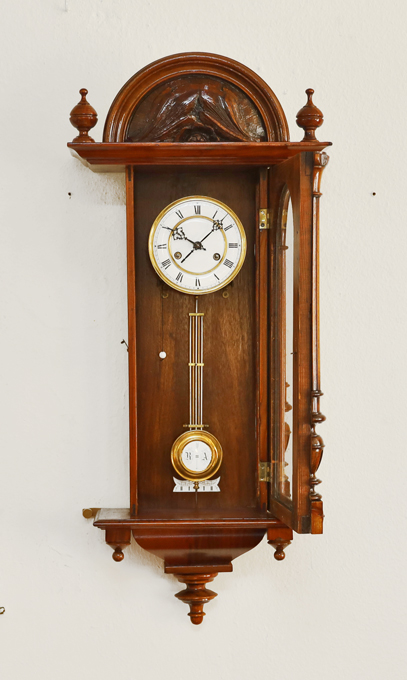 Historismus Pendeluhr altdeutsche antike Wanduhr