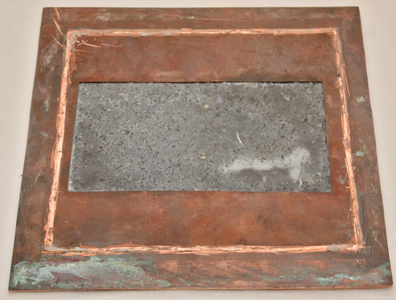 Reliefplatte Kupferbild Gaenseliesl