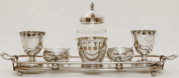 Argentor Wien Jugendstil Menage Eierbecher Salieren