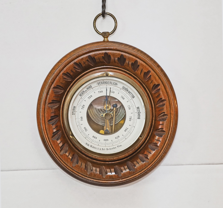 Antikes Aneroid Barometer Dosenbarometer