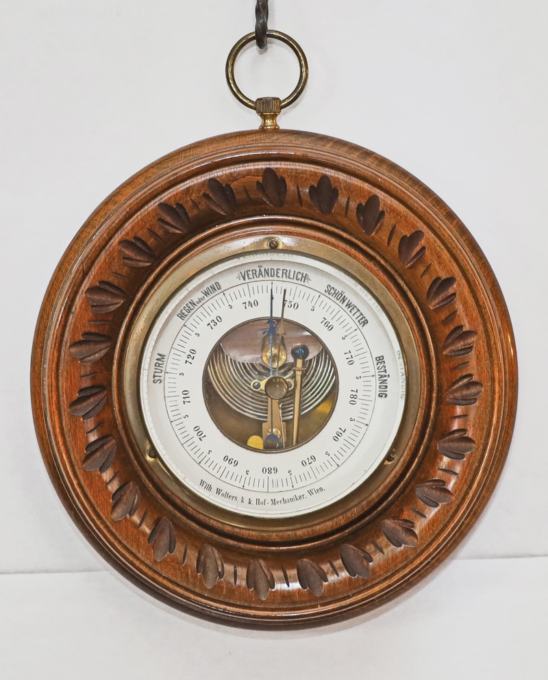 Antikes Aneroid Barometer Dosenbarometer
