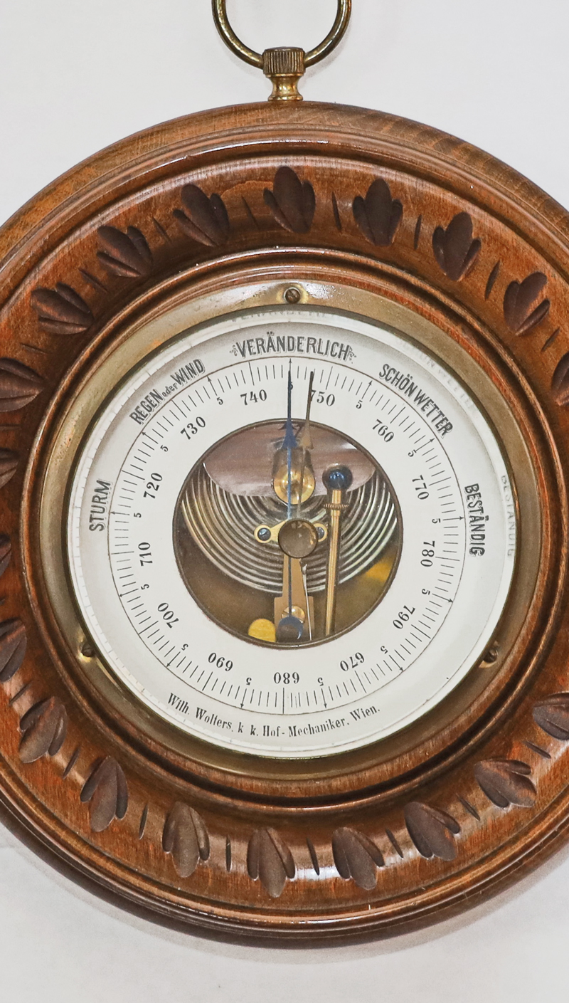 Antikes Aneroid Barometer Dosenbarometer