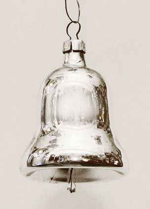 Glas Christbaumschmuck Glocke 