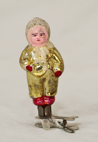 Nostalgischer Alter Christbaumschmuck Schneemaedchen