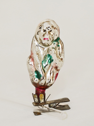 Nostalgischer Alter Christbaumschmuck Affe