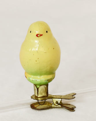 Nostalgischer Alter Christbaumschmuck Vogel