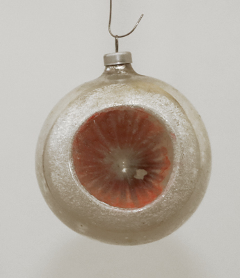 Nostalgischer Alter Glas Christbaumschmuck Reflektor