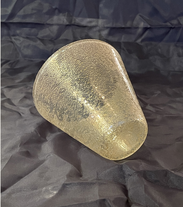 Paar Art Deco Glasvasen Goldflitter irisierend