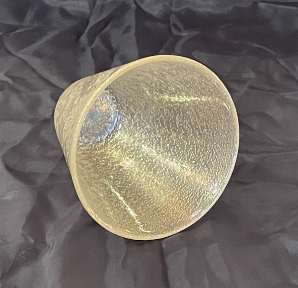 Paar Art Deco Glasvasen Goldflitter irisierend