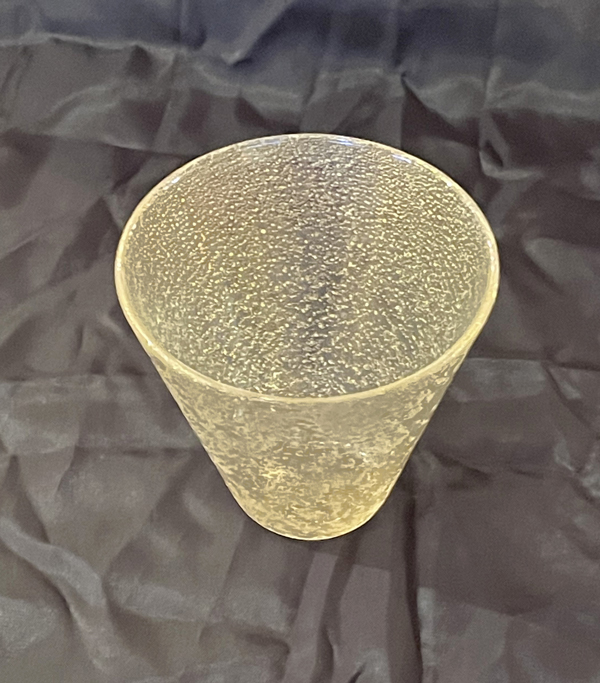 Paar Art Deco Glasvasen Goldflitter irisierend