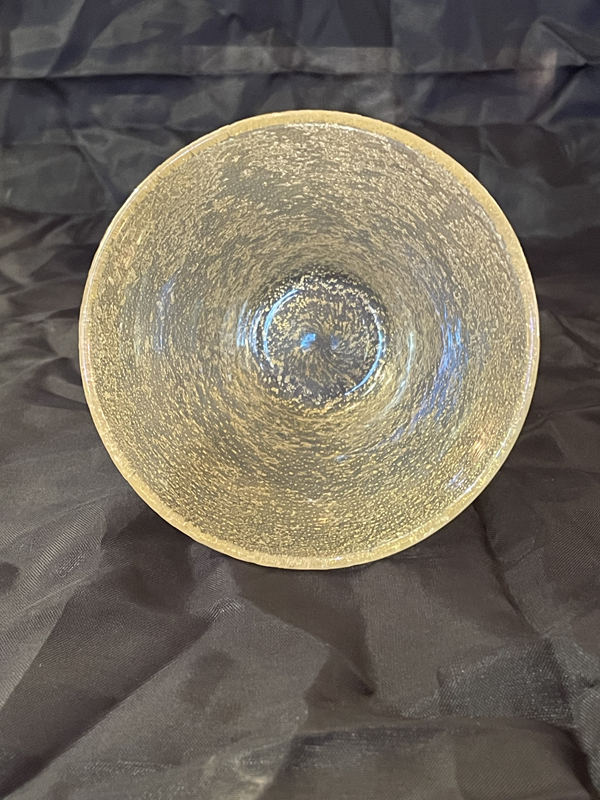 Paar Art Deco Glasvasen Goldflitter irisierend