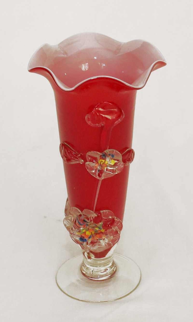 Murano Glasvase Fussvase