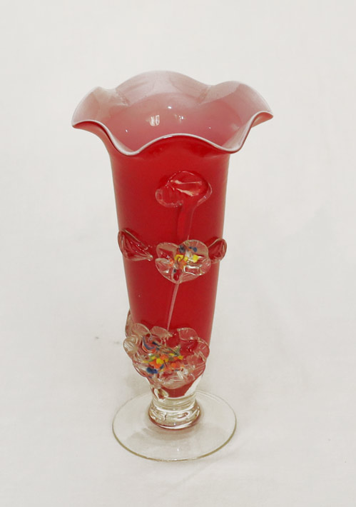 Murano Glasvase Fussvase