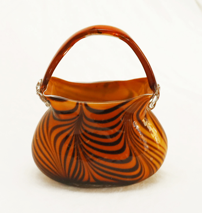 Murano Glasvase Blumenvase Glas Handtasche