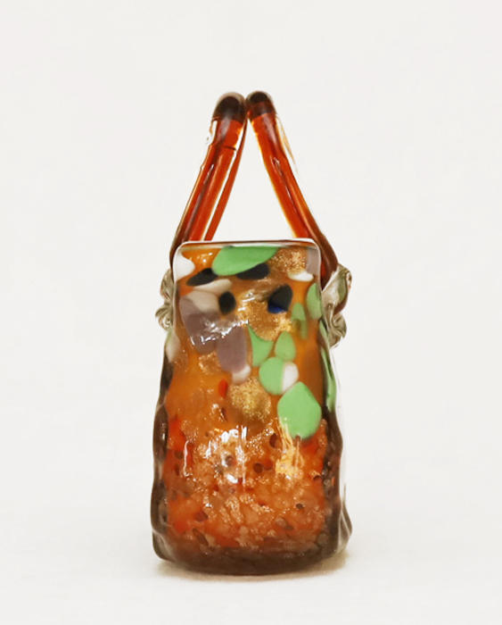 Murano Glasvase Blumenvase Glas Handtasche