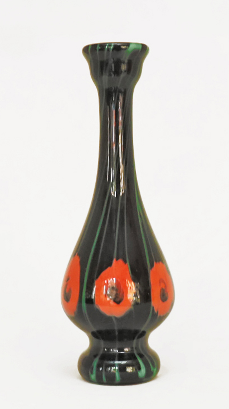 Freiherr von Poschinger Oppy Glasvase Blumenvase Glashuette