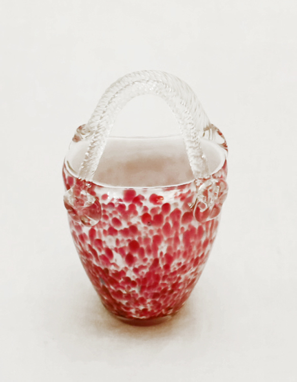 Glasvase Blumenvase Glas Handtasche Weinfurtner