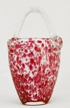 Glasvase Blumenvase Glas Handtasche Weinfurtner