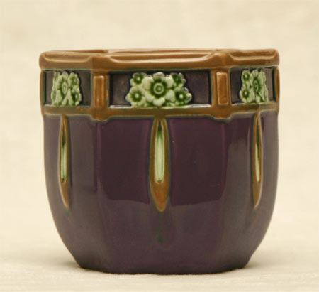 Paar Eichwald Keramik Blumenübertöpfe Cachepot Keramikvase  Jugendstil