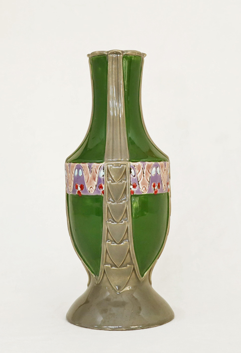 Eichwald Keramik Vase Jugendstil Blumenvase