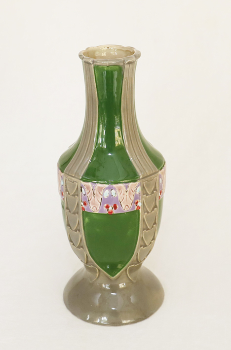 Eichwald Keramik Vase Jugendstil Blumenvase