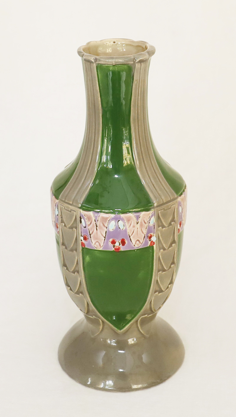 Eichwald Keramik Vase Jugendstil Blumenvase