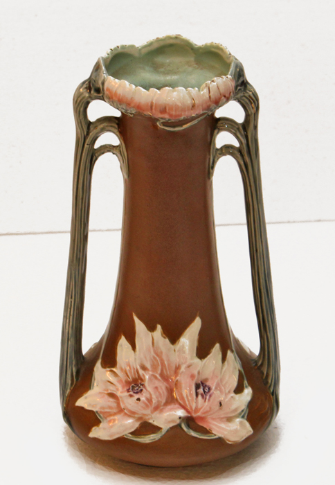 Jugendstil Keramikvase Blumenvase Henkelvase