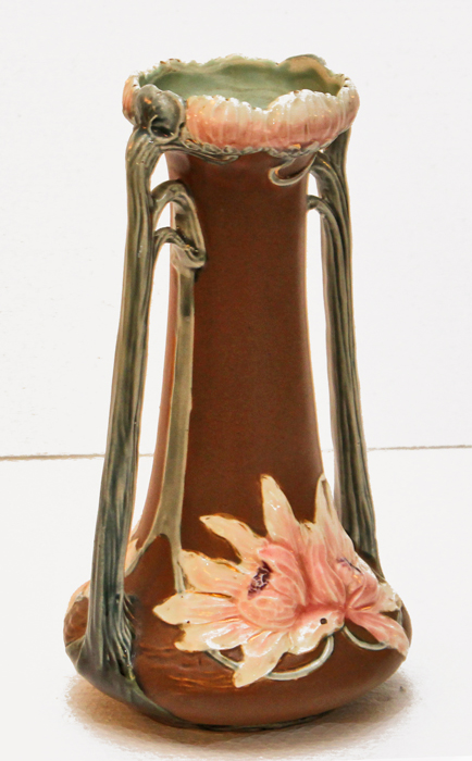 Jugendstil Keramikvase Blumenvase Henkelvase