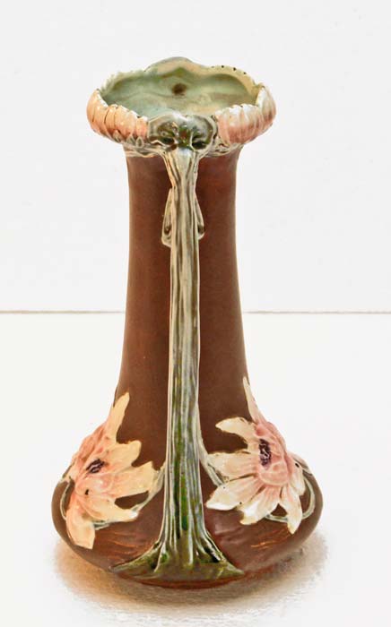 Jugendstil Keramikvase Blumenvase Henkelvase