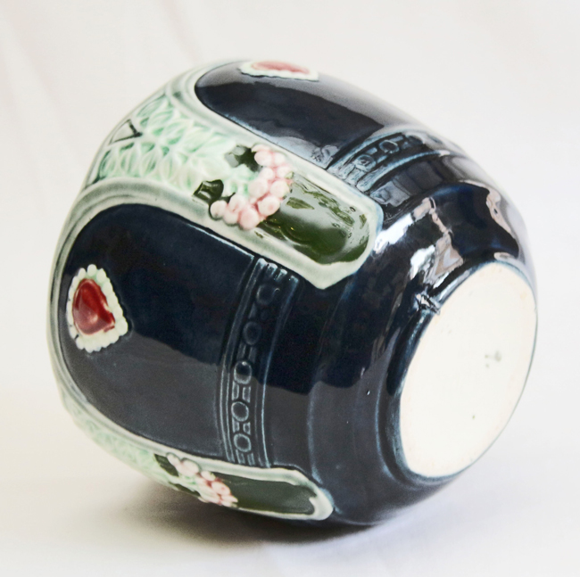 Paar Keramik Blumenuebertoepfe Jugendstil Cachepot