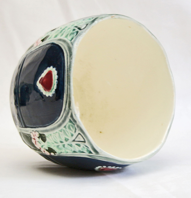 Paar Keramik Blumenuebertoepfe Jugendstil Cachepot