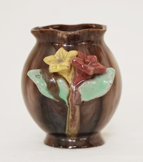 Alpenlaendische Blumenvase Keramikvase