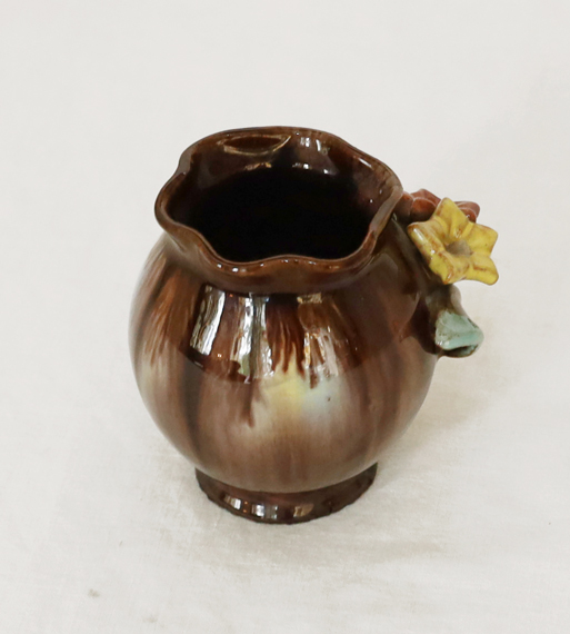 Alpenlaendische Blumenvase Keramikvase